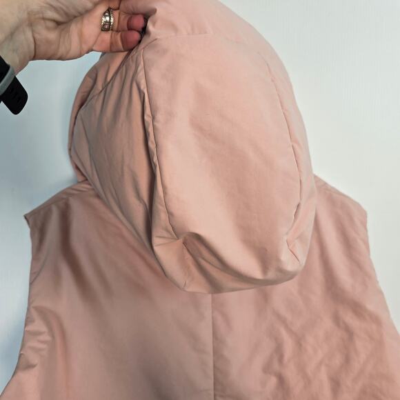 Jil Sander Pink Hooded Down Puffer Vest NWT Duck Down Size 40 US 10 - Picture 7 of 13